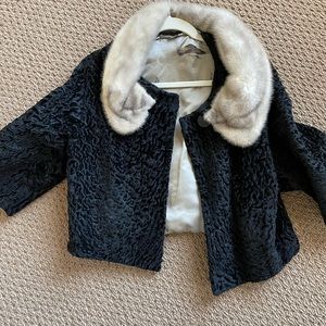 Vintage fur coat short length